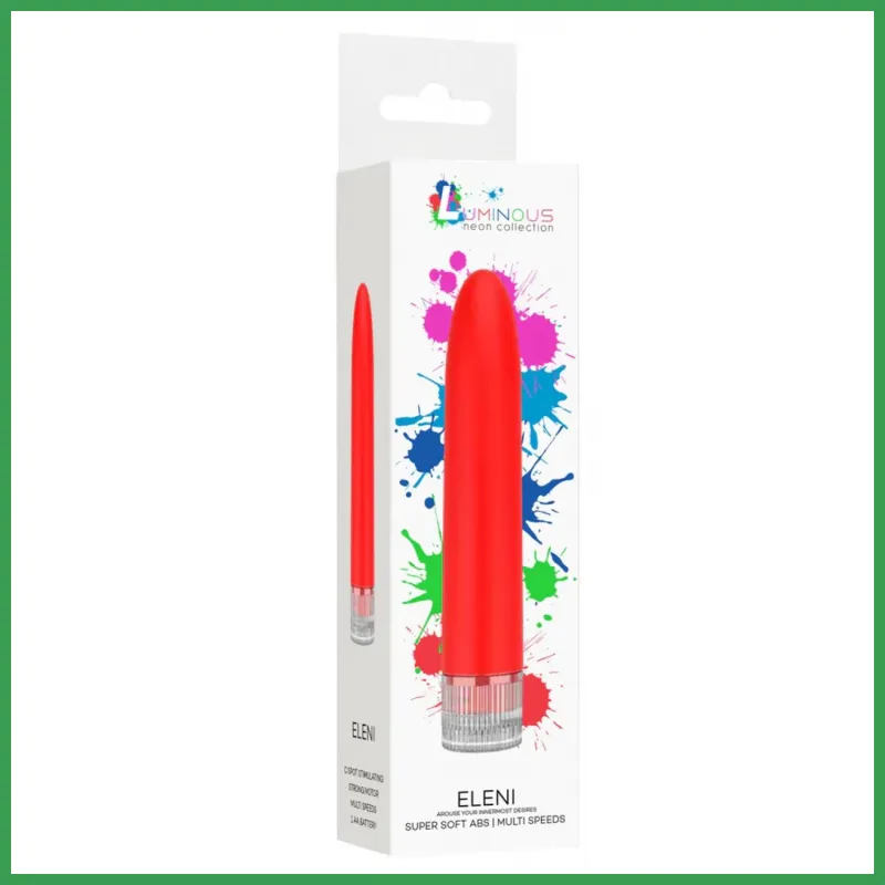 Eleni Luminous Neon vibrátor -piros test1-taskasrendszer-hu 2