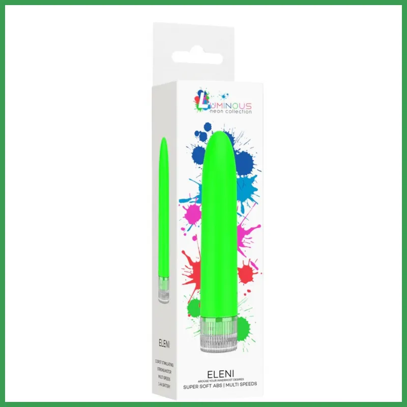 Eleni Luminous Neon vibrátor -zöld test1-taskasrendszer-hu 2
