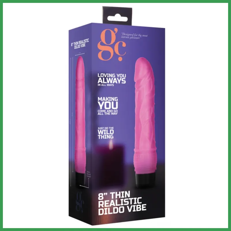 Thin Realistic Dildo Vibrator -20cm test1.taskasrendszer.hu 1